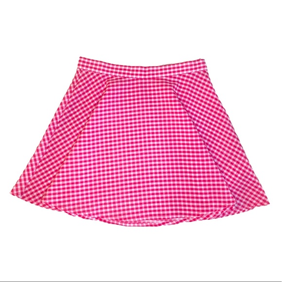 Urban Outfitters circle skirt with pink and white picnic pattern! - Picture 1 of 1